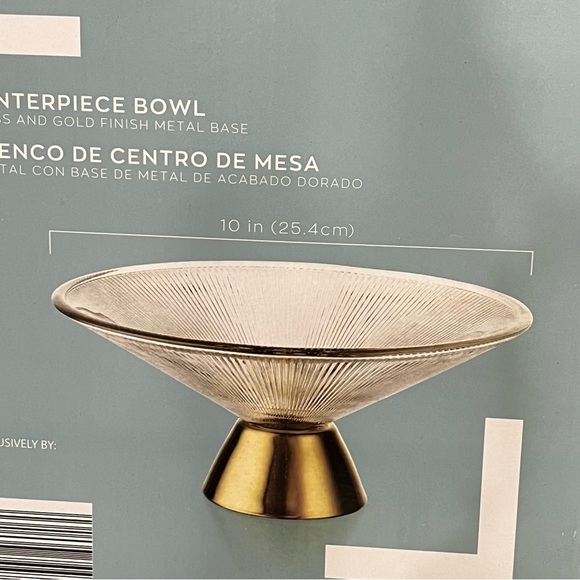 Crofton Centerpiece Bowl Smoked Glass - Picture 6 of 9